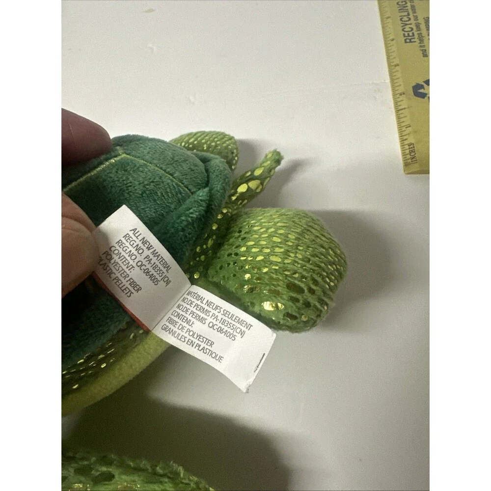 Wild Republic Sea Turtle Plush Stuffed Animal Sea Critters 7” Green- Preowned